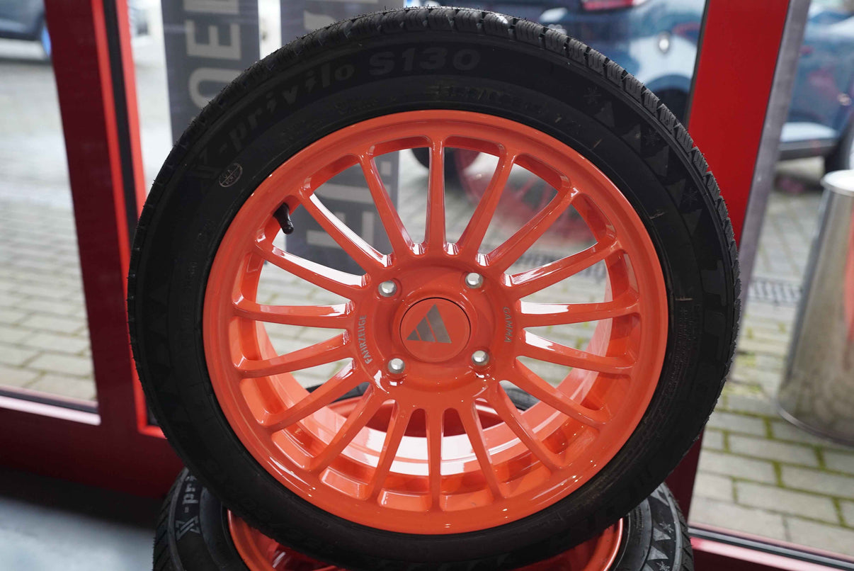 GAMMA Fahrzeuge Alufelgen Pink 15zoll Kompletträder