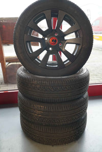 Casalini Kompletträder  "5-Doppel-Speichen" schwarz 15zoll